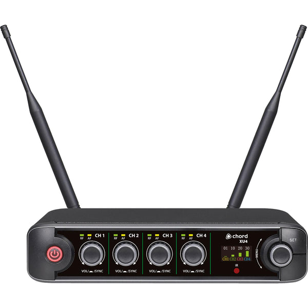 XU4 UHF Headset Microphone Systems 4 Channel