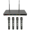 NU4 Quad UHF Wireless Microphone System