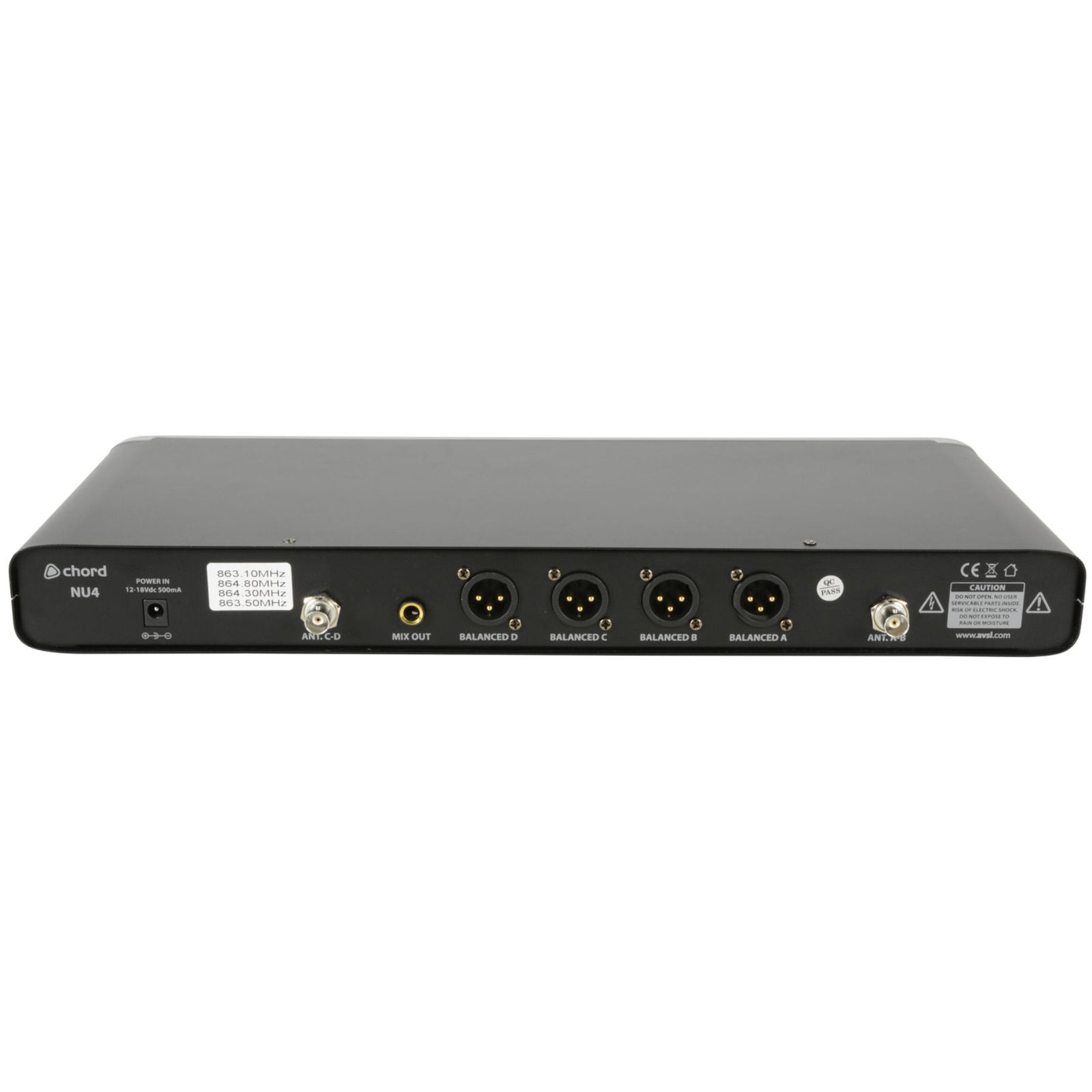 NU4 Quad UHF Wireless Microphone System