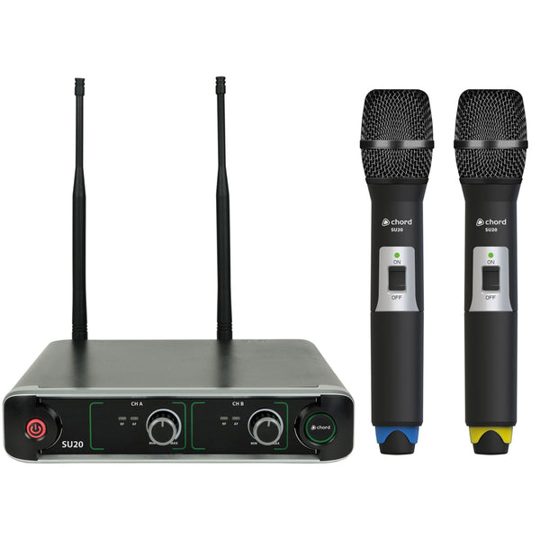 SU20 Wireless Dual UHF mic set - hand held
