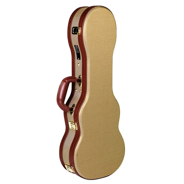 Tweed Concert Ukulele Wood Shell Case