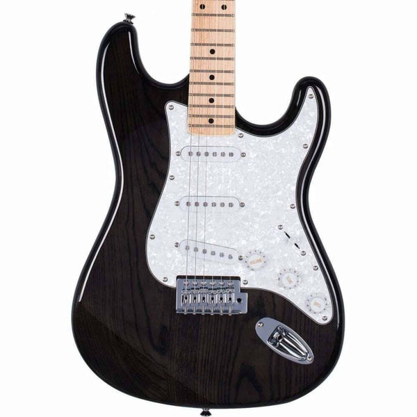 Strat Swamp Ash Thru Black