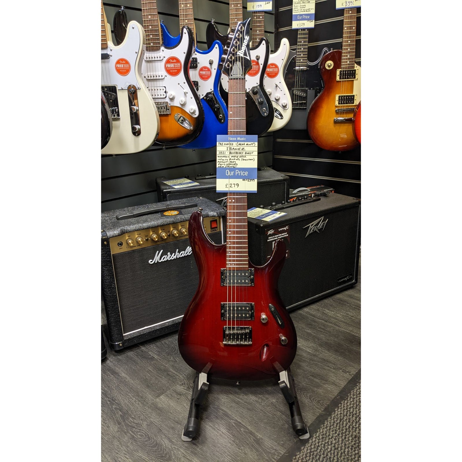 S521 Pre-Owned Blueberry Burst