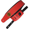 3" Leather Top Strap Red