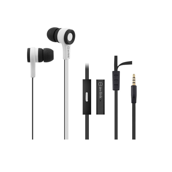 In Ear Headphones Black/White