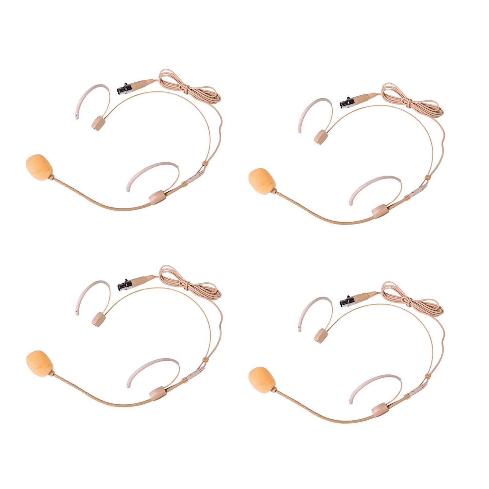 XU4 UHF Headset Microphone Systems 4 Channel