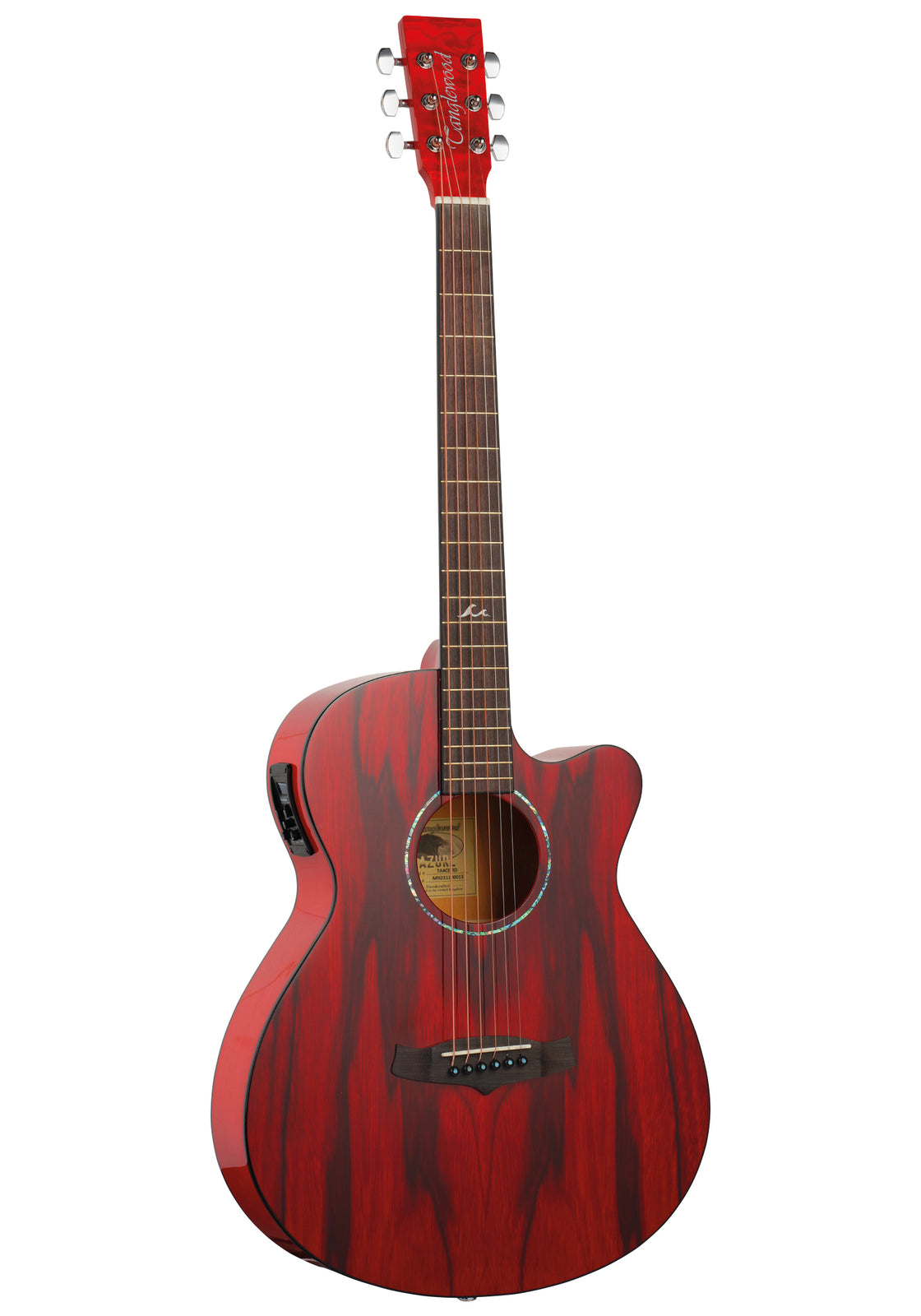 TA4 CE RD Electro Acoustic Shimmering Red