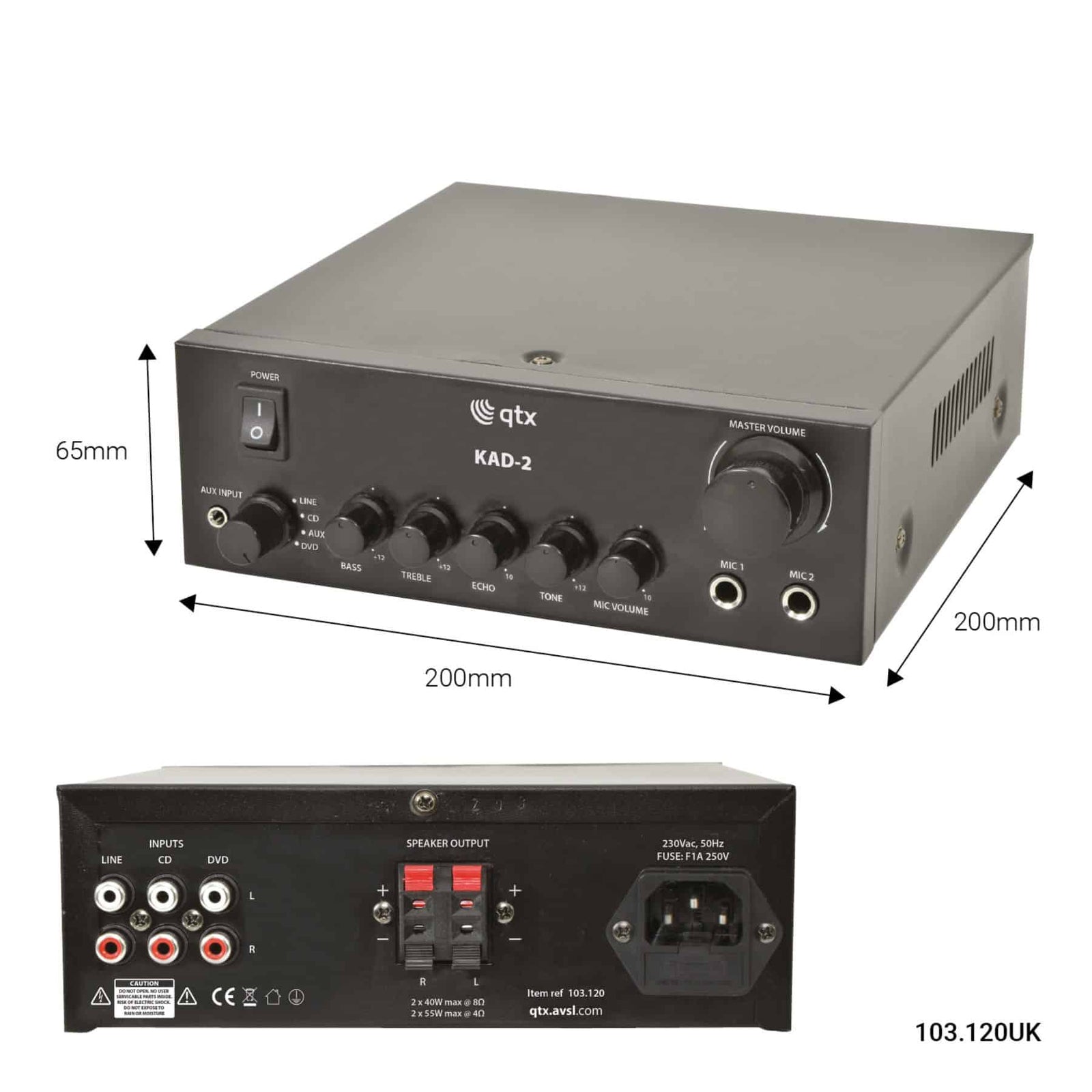 Integrated Stereo Amplifier KAD-2