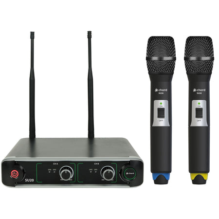SU20 Wireless Dual UHF mic set - hand held