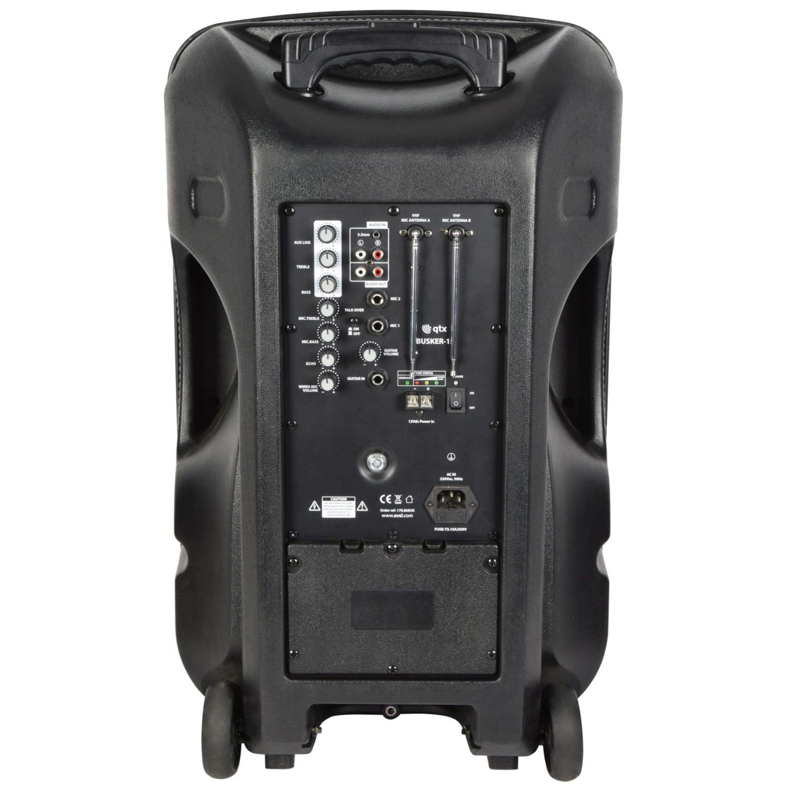 BUSKER 15-100w PA Recharge/Mains