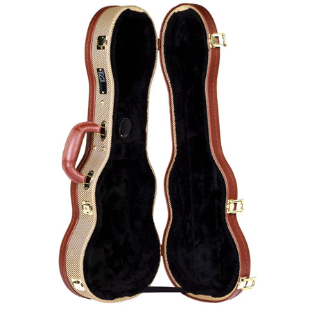 Tweed Concert Ukulele Wood Shell Case
