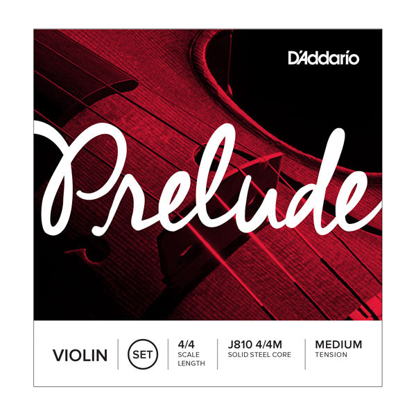 Prelude Violin String Set, 4/4 Scale, Medium Tension