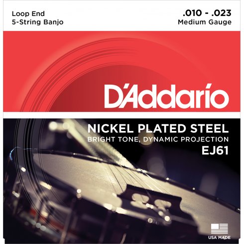 EJ61  10>23  5 STRING BANJO STRINGS