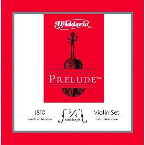Prelude Medium Tension 3/4 Size Violin Strings J810-3/4M