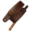 3" Leather Top Strap Brown